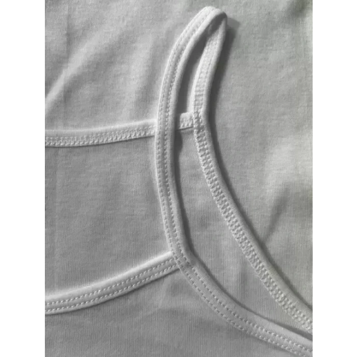 Yüksek Kalite İnce Askılı Kız Çocuk Pamuklu Ribana Atlet 6lı Paket