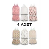 Kız Çocuk Atlet Boxer Takımı Pamuklu 4Lü Paket