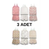 Kız Çocuk Atlet Boxer Takımı Pamuklu 3lü Paket