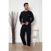 Kışlık Pamuklu Erkek Eşofman Pijama Takımı