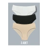 Yüksek Kalite Penye Kadın Bikini Külot 3lü