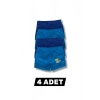 Karışık Baskılı Erkek Çocuk Boxer 4lü