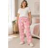 Desenli Penye Kadın Pijama Altı