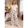 Desenli Penye Kadın Pijama Altı