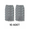 Pamuklu Likralı Erkek Boxer 10lu Paket