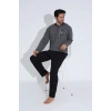 Uzun Kollu Erkek Pijama Takımı