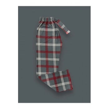 İpeksi Dokulu Süet Pijama Altı