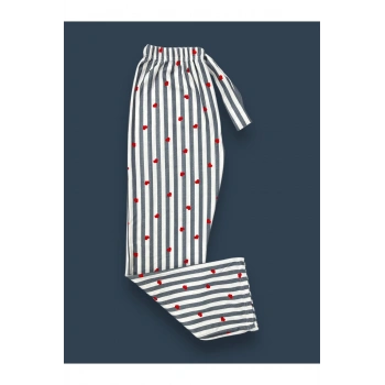 İpeksi Dokulu Süet Pijama Altı