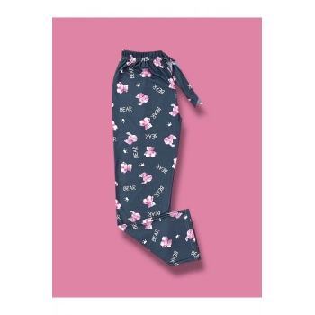 İpeksi Dokulu Süet Pijama Altı