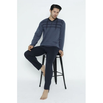 Uzun Kollu Erkek Pijama Takımı