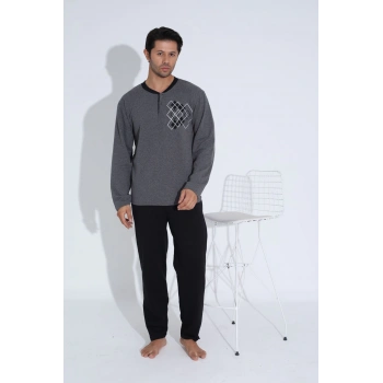 Uzun Kollu Erkek Pijama Takımı