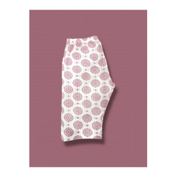 Desenli Penye Diz Altı Büyük Beden Anne Kadın Kapri