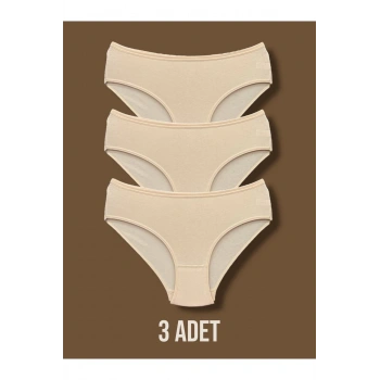 Yüksek Kalite Penye Kadın Bikini Külot 3lü