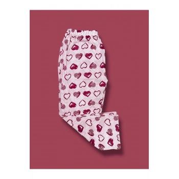 Desenli Penye Kadın Pijama Altı