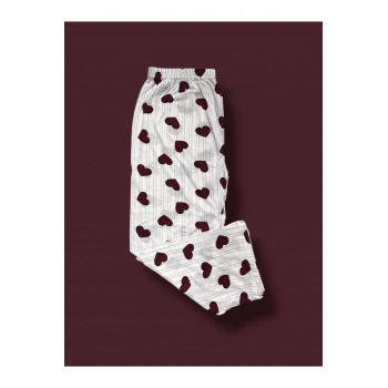 Battal Beden Anne Penye Pijama Alt