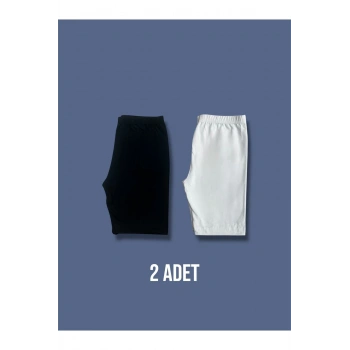 Kız Çocuk Paçalı Külot/Boxer Şort 2li