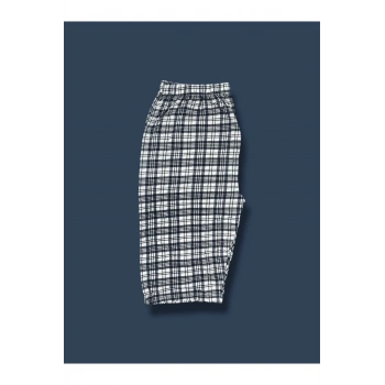 Desenli Penye Diz Altı Büyük Beden Anne Kadın Kapri