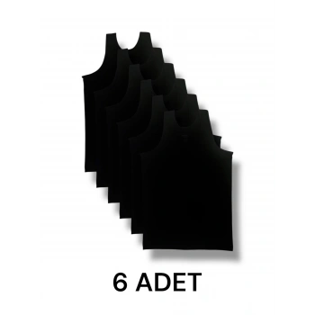 Askılı Erkek Atlet Pamuklu 6lı Paket