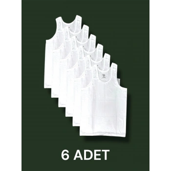 Askılı Erkek Atlet Pamuklu 6lı Paket