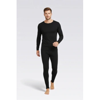 Erkek Siyah Termal Alt Üst Takım
