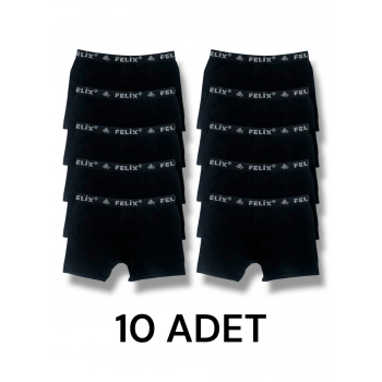 Pamuklu Likralı Erkek Boxer 10lu Paket