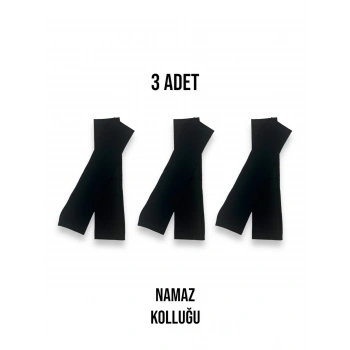 Penye Namaz Kolluğu 3 Çift - Siyah
