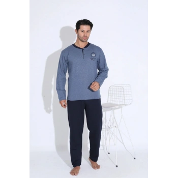 Uzun Kollu Erkek Pijama Takımı