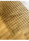 Destan Halı Bubble Peluş Özel Ölçü Antialerjik ve Yumuşak Halı  Kahverengi