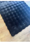 Destan Halı Bubble Peluş Özel Ölçü Antialerjik ve Yumuşak Halı Siyah