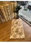 Destan Halı Çift Renk Bubble Peluş Özel Ölçü Antialerjik ve Yumuşak Halı Krem Kahve
