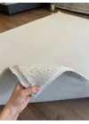 Destan Halı Palermo Yumuşak Yapılı Microfiber Toz Tüy Çıkarmaz Modern Salon Oturma Odası Yatak Odası Halısı Beyaz