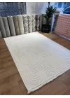 Destan Halı Tokyo Beyaz Modern İskandinav Hav Toz Vermez Etnik Modern Makine Halısı