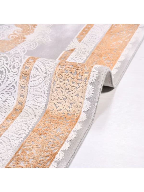 Destan Halı Monaco 13416 Klasik Desenli Uzun Ömürlü Bambu Makine Halısı