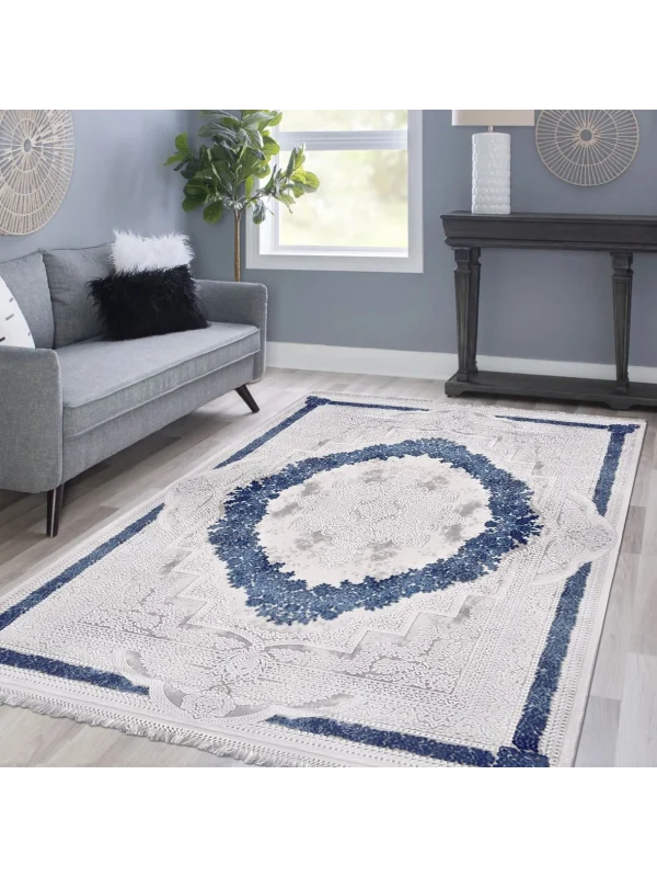 Destan Halı Monaco 13624 Klasik Desenli Uzun Ömürlü Bambu Makine Halısı