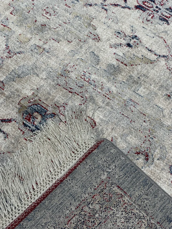 DESTAN Asude 04 Vintage El Dokuma Motifli 100 Tarak Özel Tezgah Makine Halısı