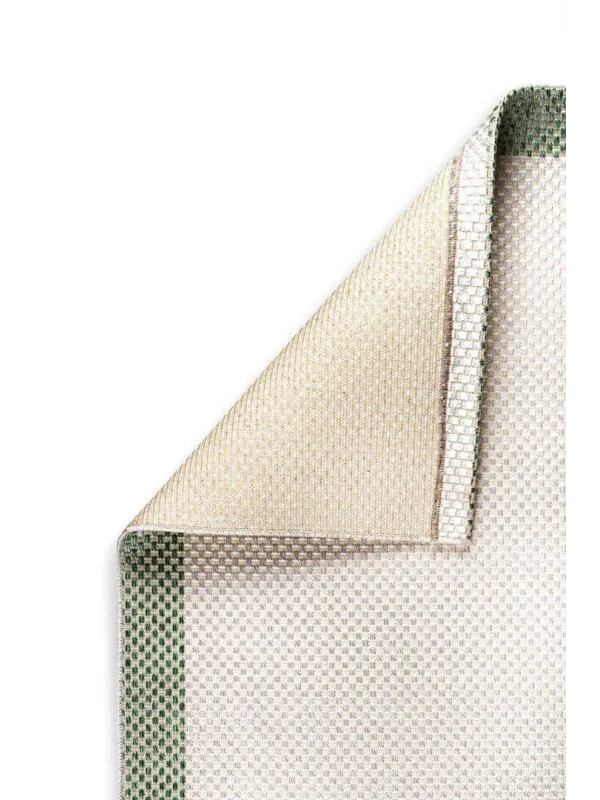 Destan Natura Sisal Bordürlü Özel Ölçü Tam Çerçeveli Jüt Sisal Modern Halı Ntr15 Yeşil-Krem
