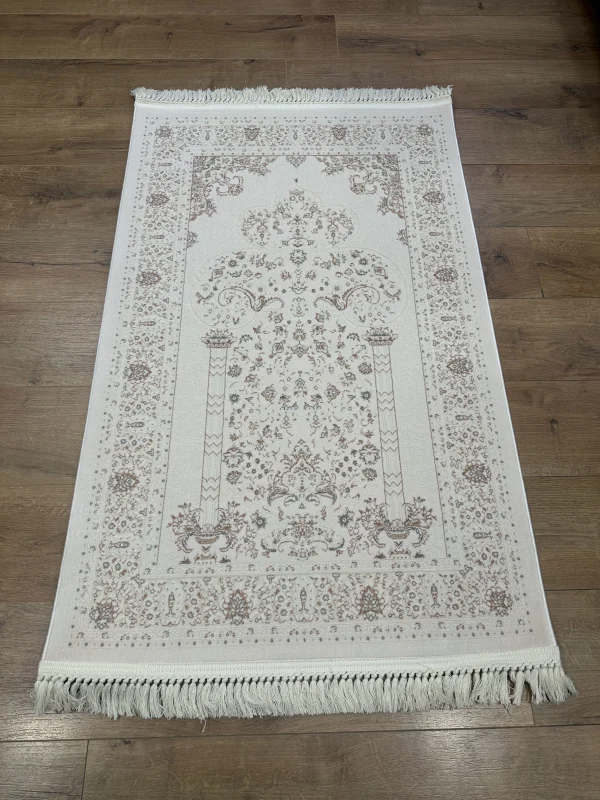 Destan Halı Hira01 Seccade Namazlık Hediyelik Özel tezgah 100 Tarak Parlak Sık Dokuma