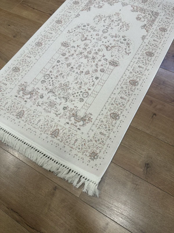 Destan Halı Hira01 Seccade Namazlık Hediyelik Özel tezgah 100 Tarak Parlak Sık Dokuma