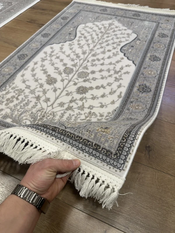 Destan Halı Hira02 Seccade Namazlık Hediyelik Özel tezgah 100 Tarak Parlak Sık Dokuma