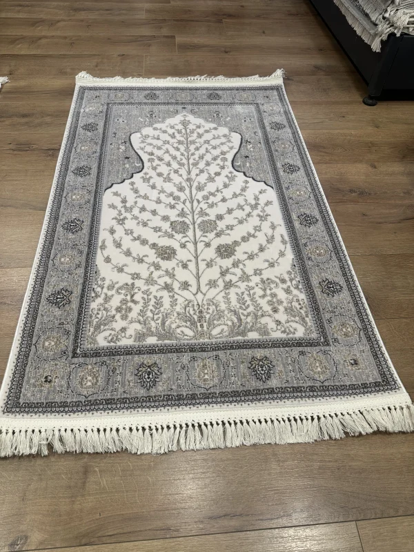 Destan Halı Hira02 Seccade Namazlık Hediyelik Özel tezgah 100 Tarak Parlak Sık Dokuma