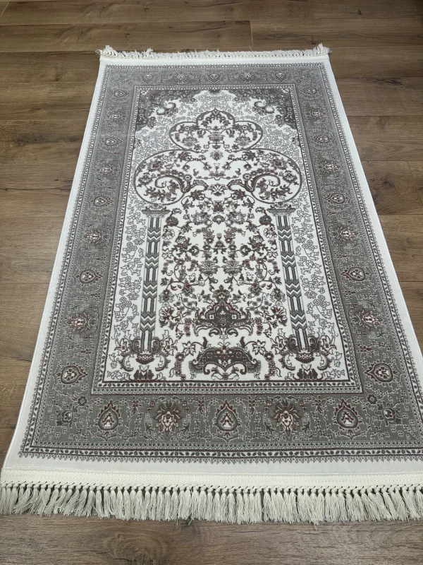 Destan Halı Hira05 Seccade Namazlık Hediyelik Özel tezgah 100 Tarak Parlak Sık Dokuma