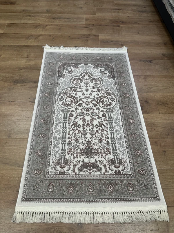 Destan Halı Hira05 Seccade Namazlık Hediyelik Özel tezgah 100 Tarak Parlak Sık Dokuma