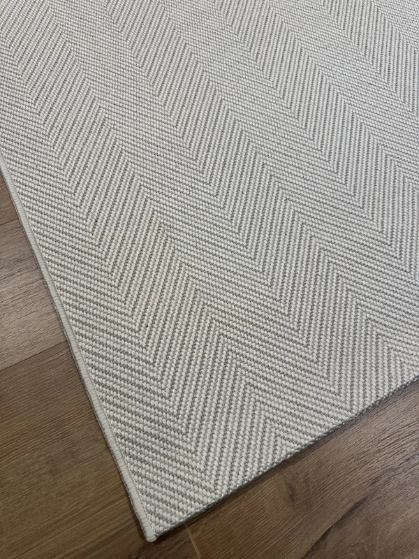 Destan Sisal Plus Özel Ölçü Jüt Sisal Modern Mutfak Salon Koridor Halısı Krem