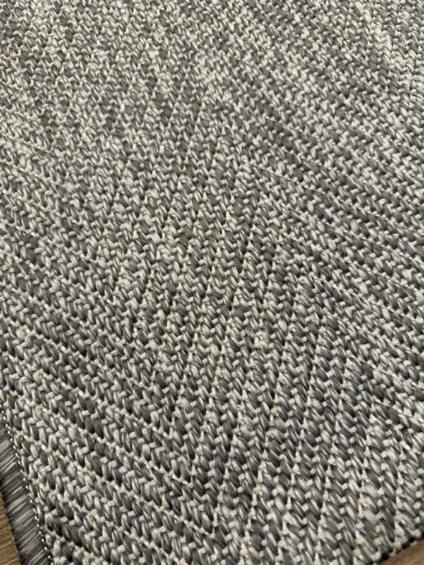 Destan Sisal Plus Özel Ölçü Jüt Sisal Modern Mutfak Salon Koridor Halısı Gri