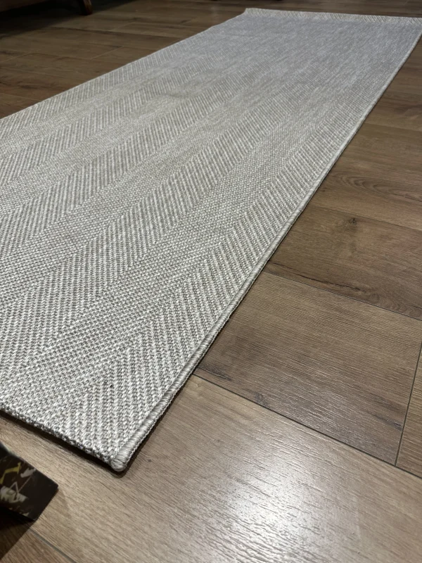 Destan Sisal Plus Özel Ölçü Jüt Sisal Modern Mutfak Salon Koridor Halısı Vizon