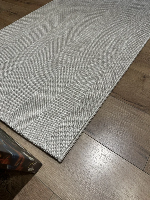 Destan Sisal Plus Özel Ölçü Jüt Sisal Modern Mutfak Salon Koridor Halısı Vizon
