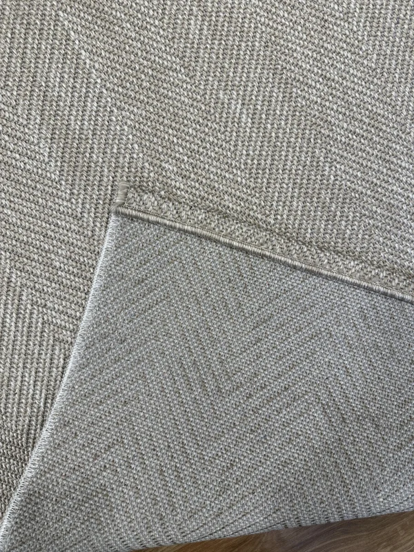 Destan Sisal Plus Özel Ölçü Jüt Sisal Modern Mutfak Salon Koridor Halısı Vizon