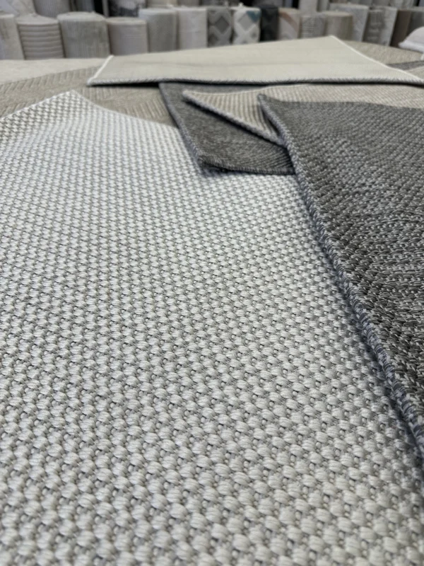 Destan Sisal Plus Özel Ölçü Jüt Sisal Modern Mutfak Salon Koridor Halısı Düz Krem