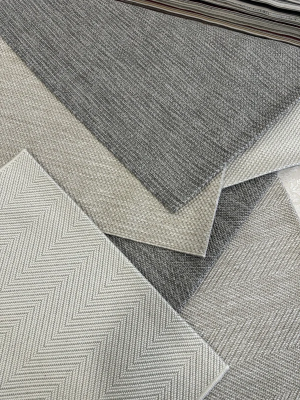 Destan Sisal Plus Özel Ölçü Jüt Sisal Modern Mutfak Salon Koridor Halısı Düz Krem