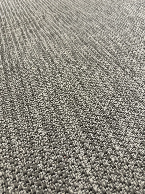 Destan Sisal Plus Özel Ölçü Jüt Sisal Modern Mutfak Salon Koridor Halısı Düz Gri